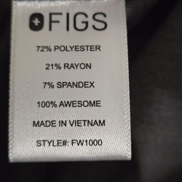 FIGS Catalina One Pocket Scrub Top Charcoal Size M - Picture 14 of 14